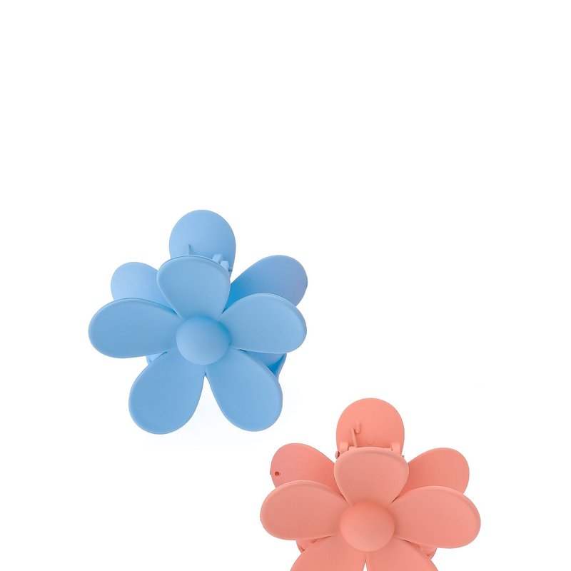 Ettika Flower Power Daisy Hair Claw Set In Blue
