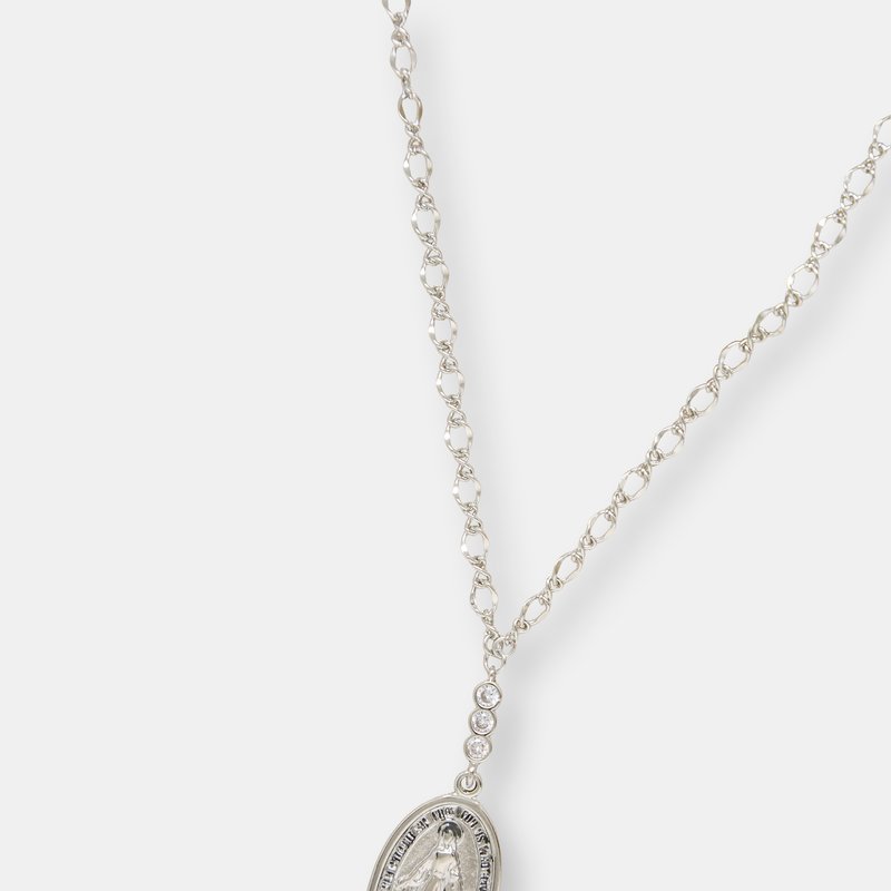 Ettika Holy Coin Necklace In Silver