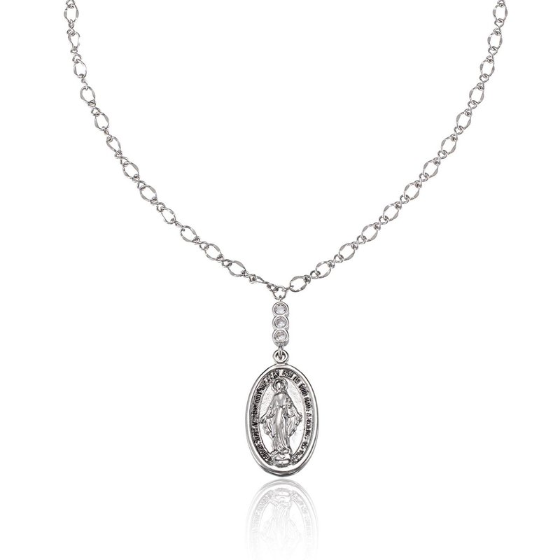 Ettika Holy Coin Necklace In White