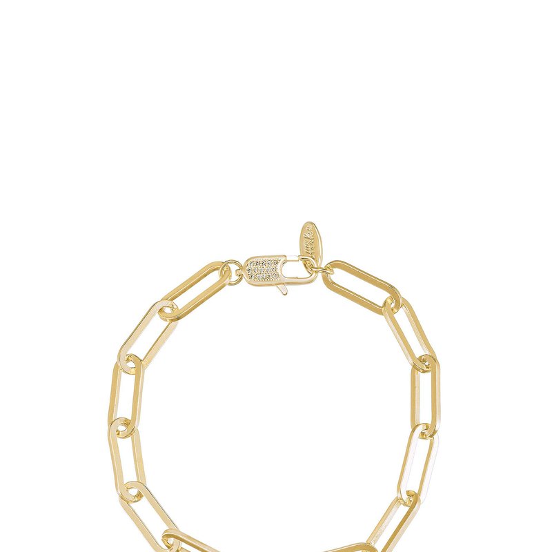 Ettika Interlinked 18k Gold Plated Chain Bracelet