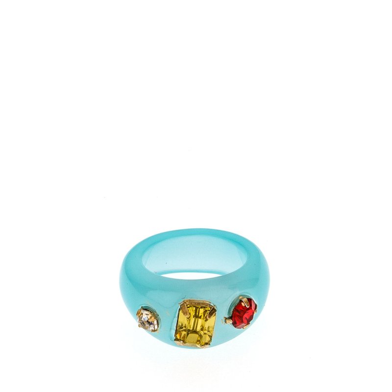 Shop Ettika Jeweled Blue Resin Ring