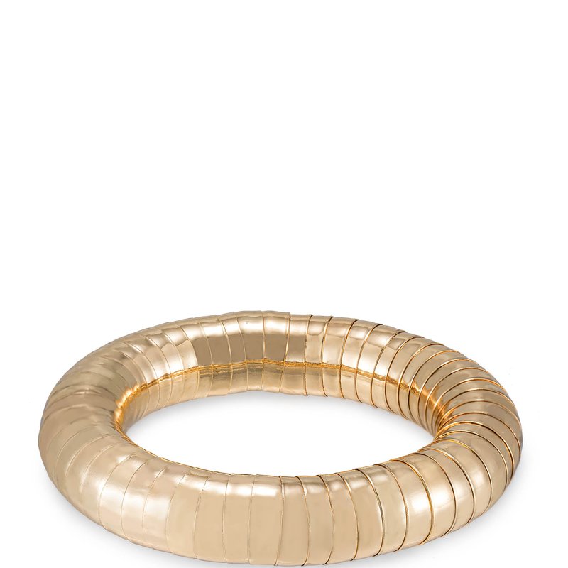 Ettika Liquid Gold 18k Gold Plated Bangle Bracelet