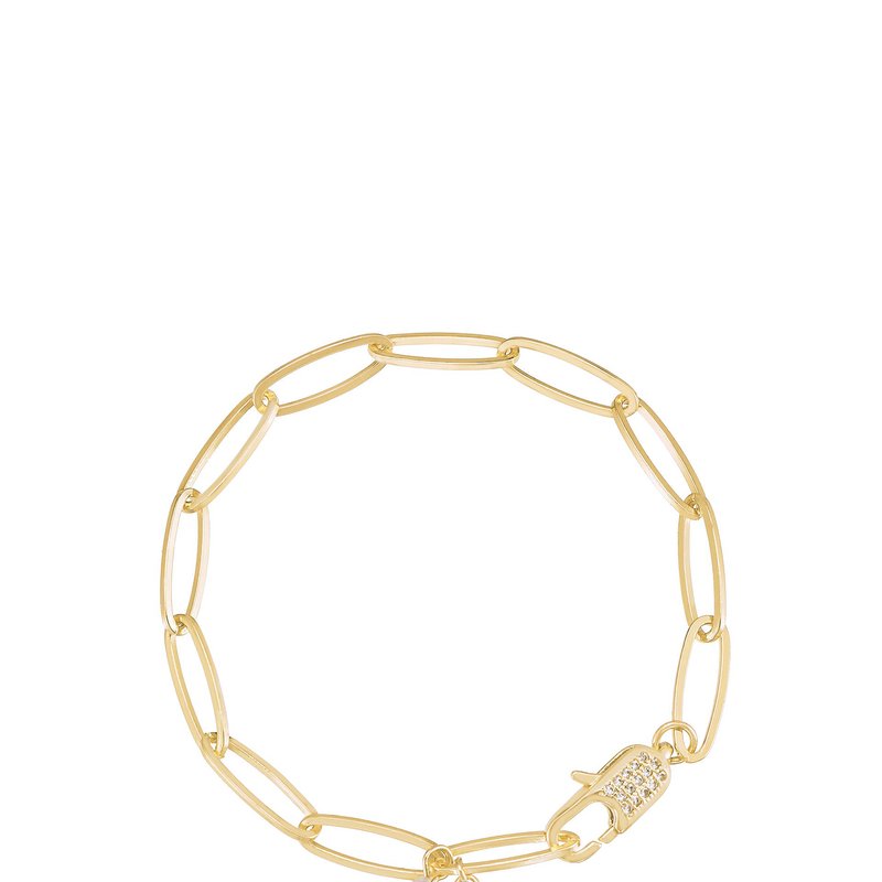 Shop Ettika Ocean Secrets Pearl Charm 18k Gold Plated Chain Link Bracelet