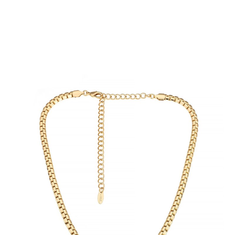 Ettika Single Rolo Chain 18k Gold Plated Necklace