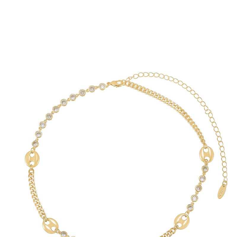 Ettika Subtle Sparkle 18k Plated Necklace In Gold