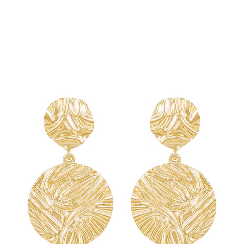 Shop Ettika Textured Etching 18k Gold Plated Earrings