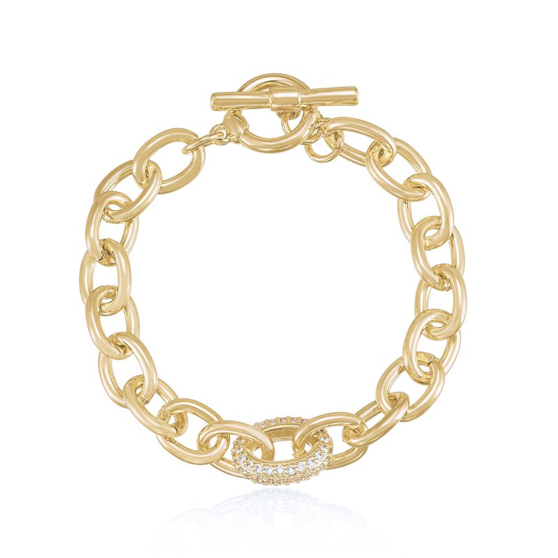 Ettika True To You 18k Gold Plated Chain Bracelet