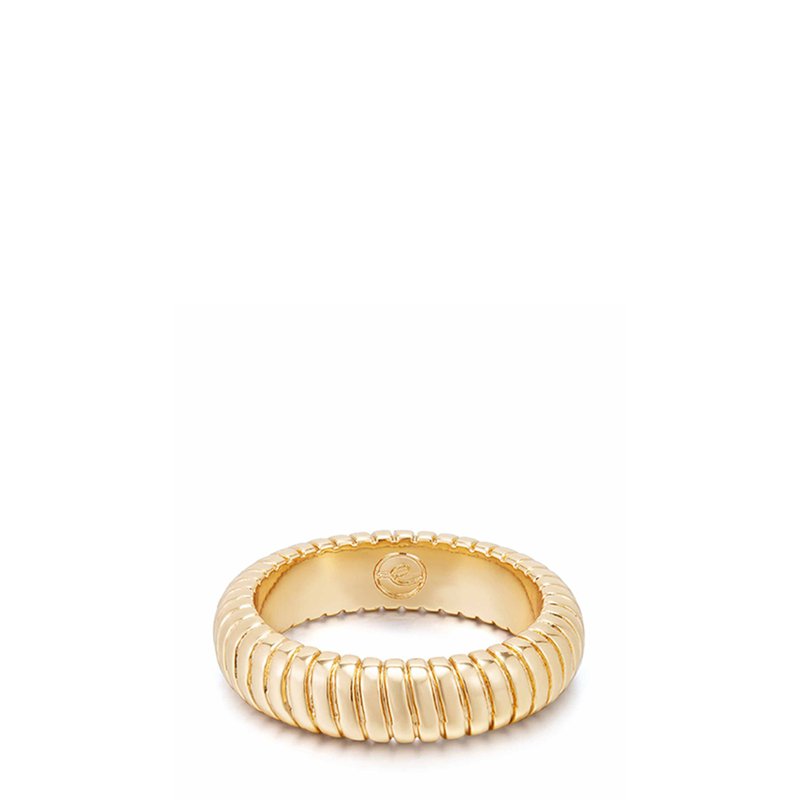 Ettika Your Essential 18k Gold Plated Twisted Flex Ring