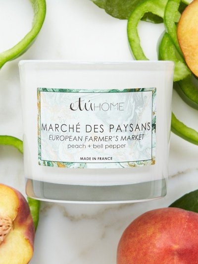etúHOME Farmers Market Peach and Bell Pepper Candle product