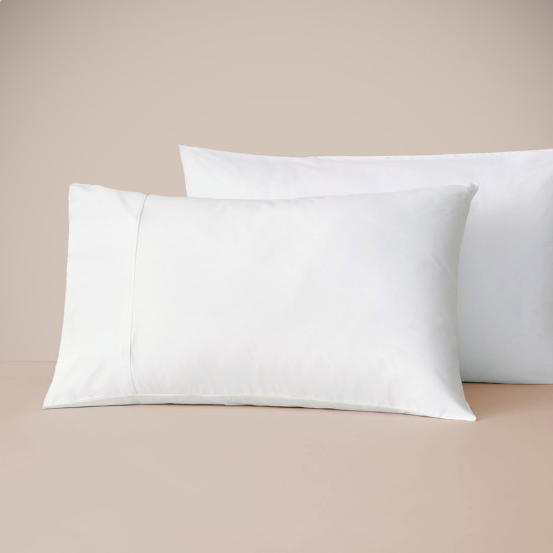 Eucalypso Eucalyptus Silk Tencel Pillowcase Set In White
