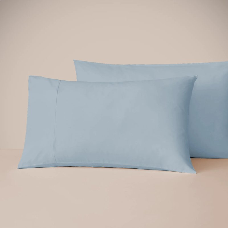 Eucalypso Eucalyptus Silk Tencel Pillowcase Set In Blue