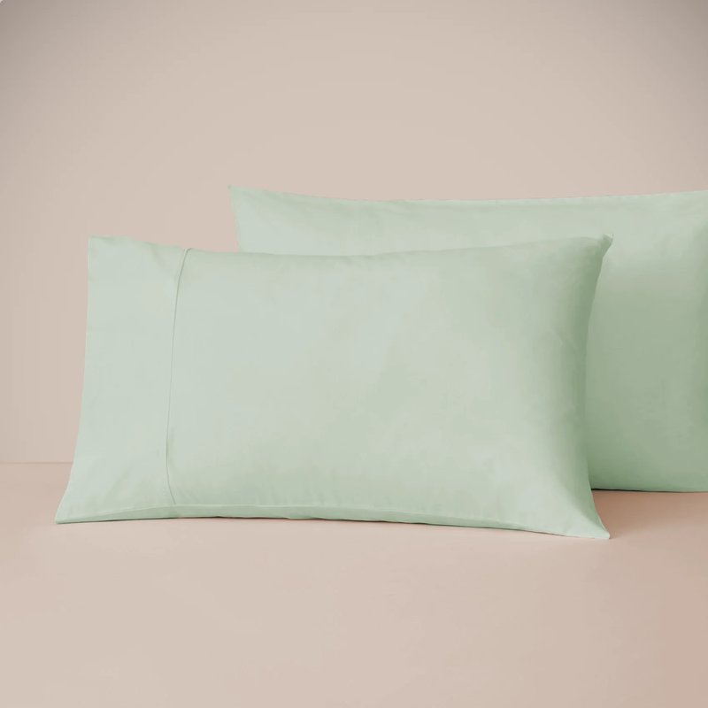 Eucalypso Eucalyptus Silk Tencel Pillowcase Set In Green