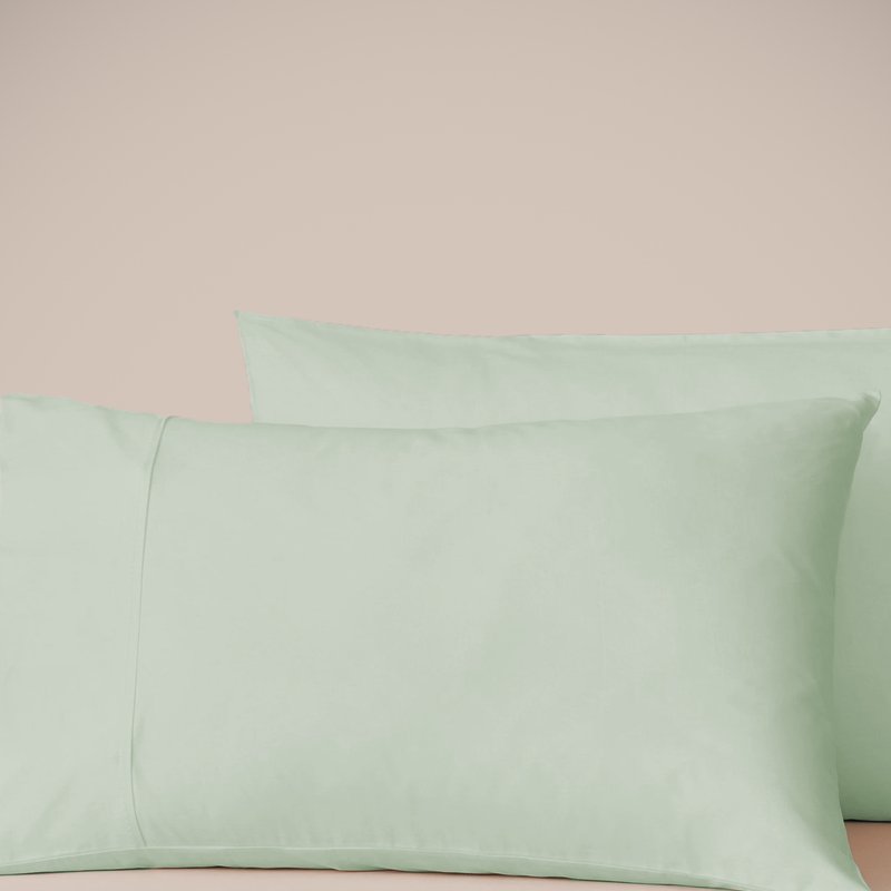 Eucalypso Eucalyptus Silk Tencel Pillowcase Set In Green