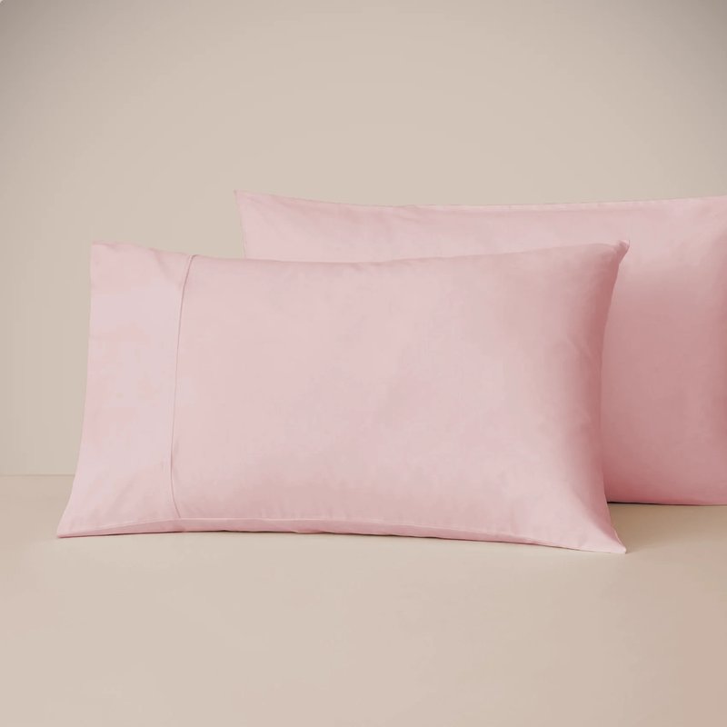 Eucalypso Eucalyptus Silk Tencel Pillowcase Set In Pink