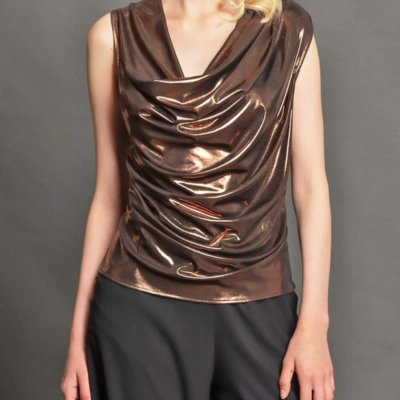 Eva Franco Bacall Top In Brown