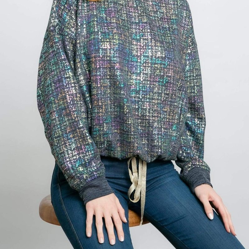 Eva Franco Jackson Shimmer Sweatshirt In Grey