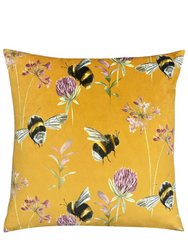 Evans Lichfield Country Bumblebee Throw Pillow Cover - Honey - Honey