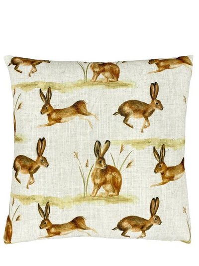 Evans Lichfield Evans Lichfield Country Hare Throw Pillow Cover - Cream/Brown product