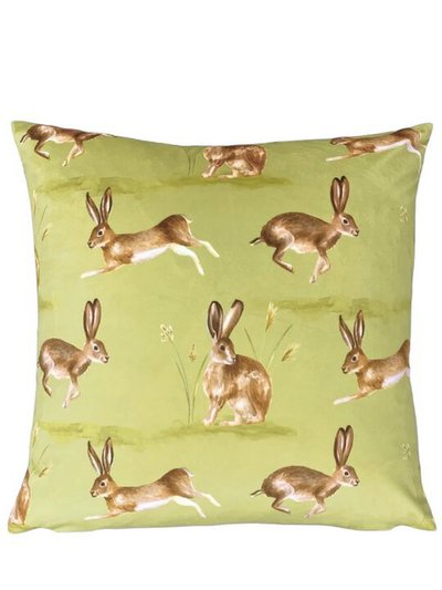 Evans Lichfield Evans Lichfield Country Hare Throw Pillow Cover - Sage product