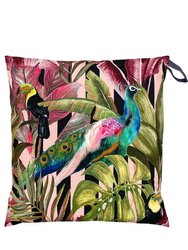 Evans Lichfield Toucan And Peacock Outdoor Cushion Cover - Multicolored - Multicolored