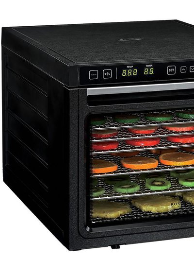 Everglade Home 6-Tray Black Food Dehydrator With 2 Speeds Settings And Dual Fans product