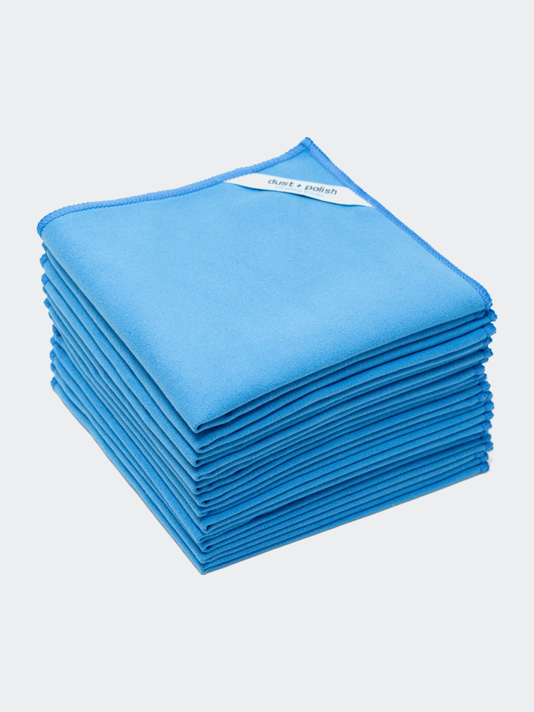 Dust + Polish Microfiber Cleaning Cloth - Blue