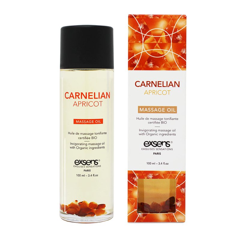 Exsens Carnelian Apricot Crystal Massage Oil