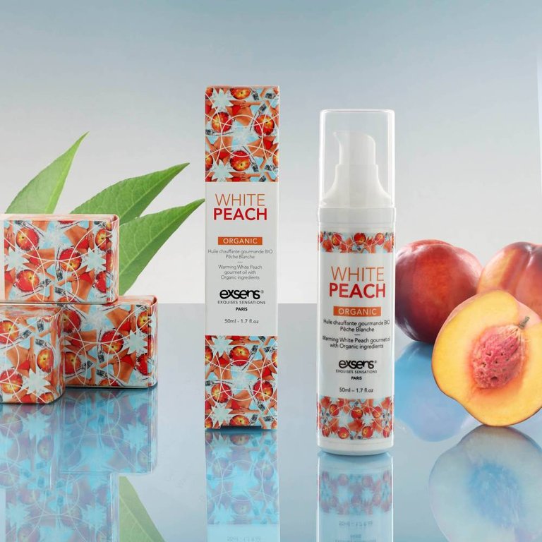 Organic White Peach Warming Intimate Massage Oil
