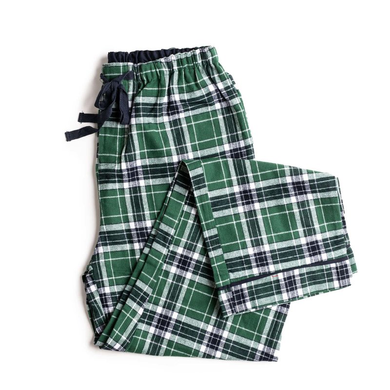 Fabdog Green Plaid Matching Human Pajamas