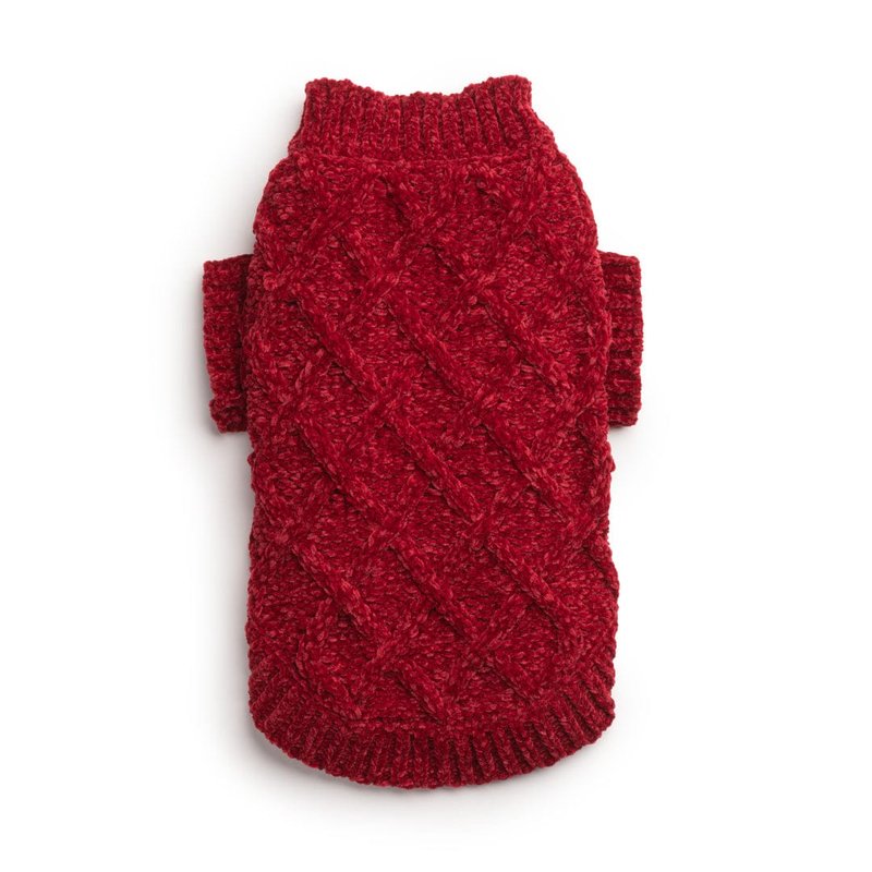 Fabdog Ruby Chenille Sweater In Red