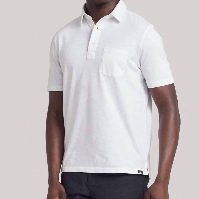 Shop Faherty Sunwashed Polo In White