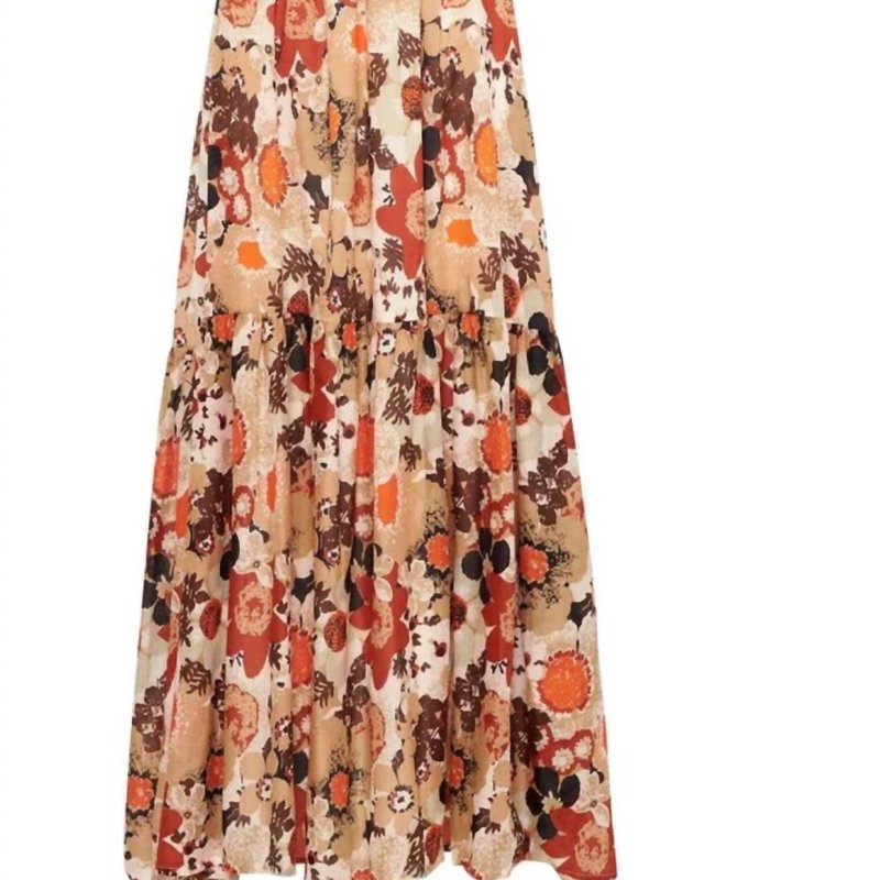 Shop Faithfull The Brand Anisha Maxi Dress In Orange