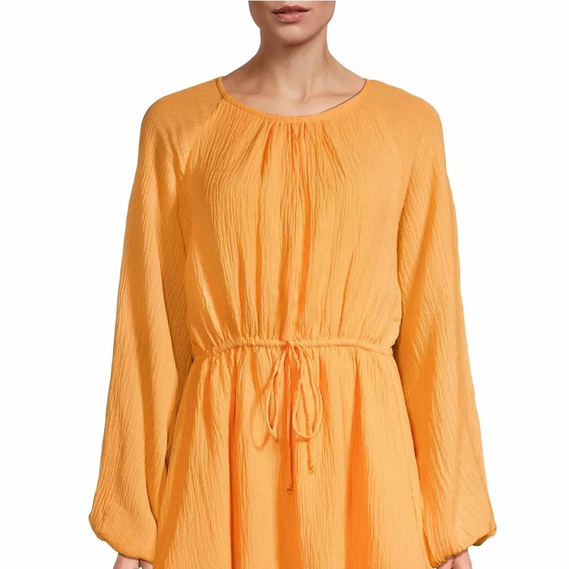 Shop Faithfull The Brand Constance Mini Dress In Yellow
