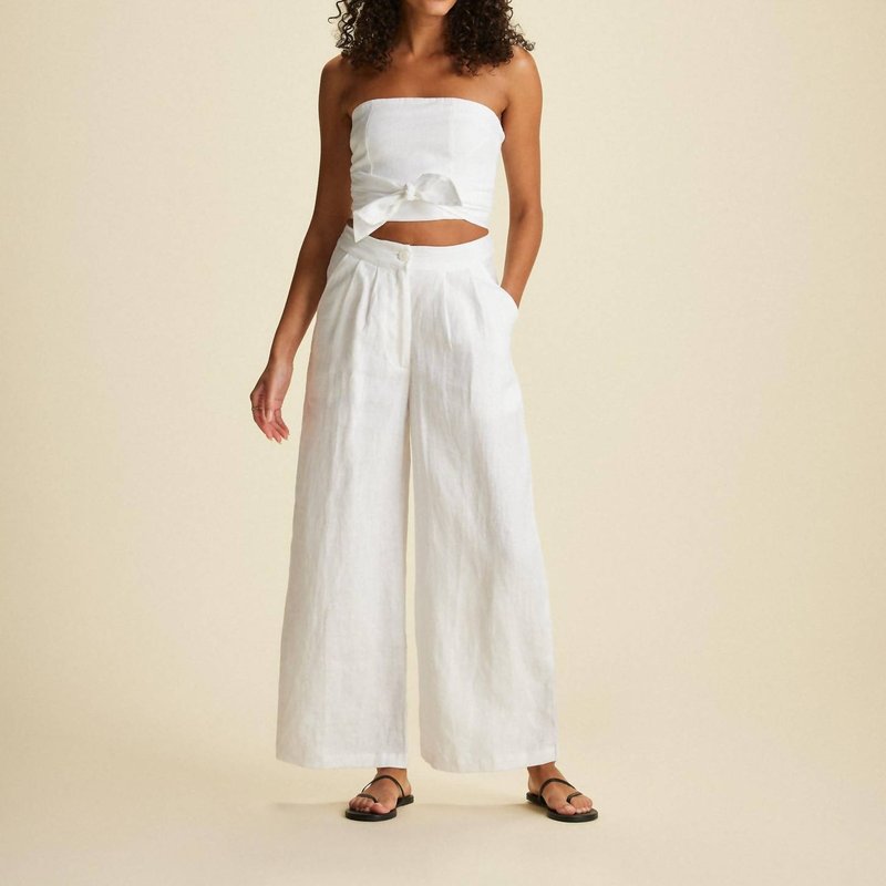 Shop Faithfull The Brand Hulala Bodice Top In White