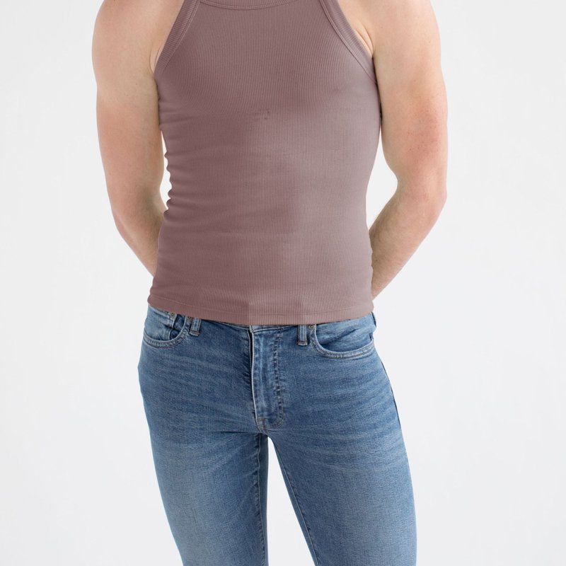 Fang Essential Ribbed Tank In Purple