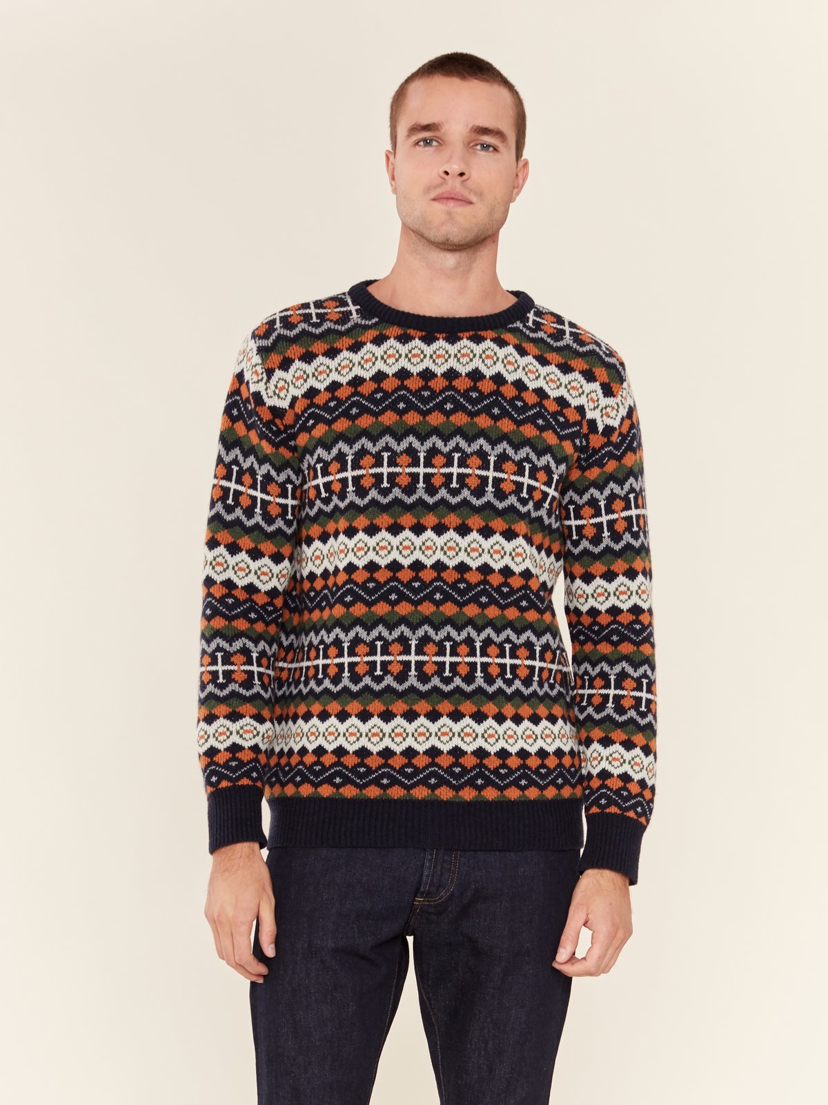 Far Afield Fair Isle Knit Crewneck Sweater | Verishop