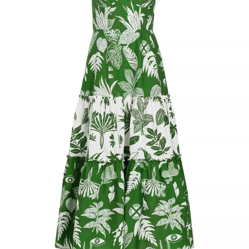 Shop Farm Rio Women's Forest Soul Mix Midi Dress In Green