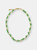 Green Crystals Freshwater Pearls Short Necklace - Default Title