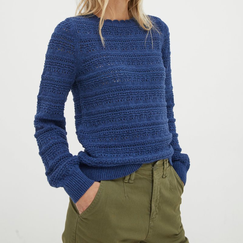Shop Fatface Adrinenna Crew Sweater In Blue