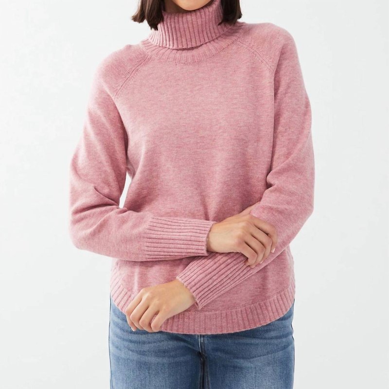 Shop Fdj Cowl Neck Long Sleeve Sweater In Pink