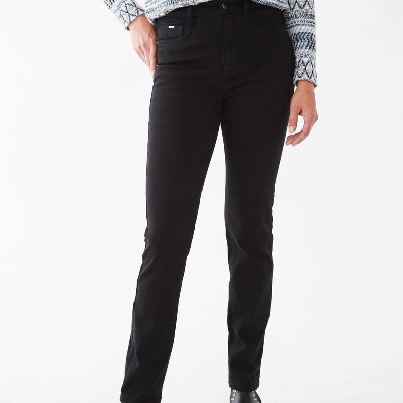 Shop Fdj Suzanne Straight Leg Euro Twill Jean In Black