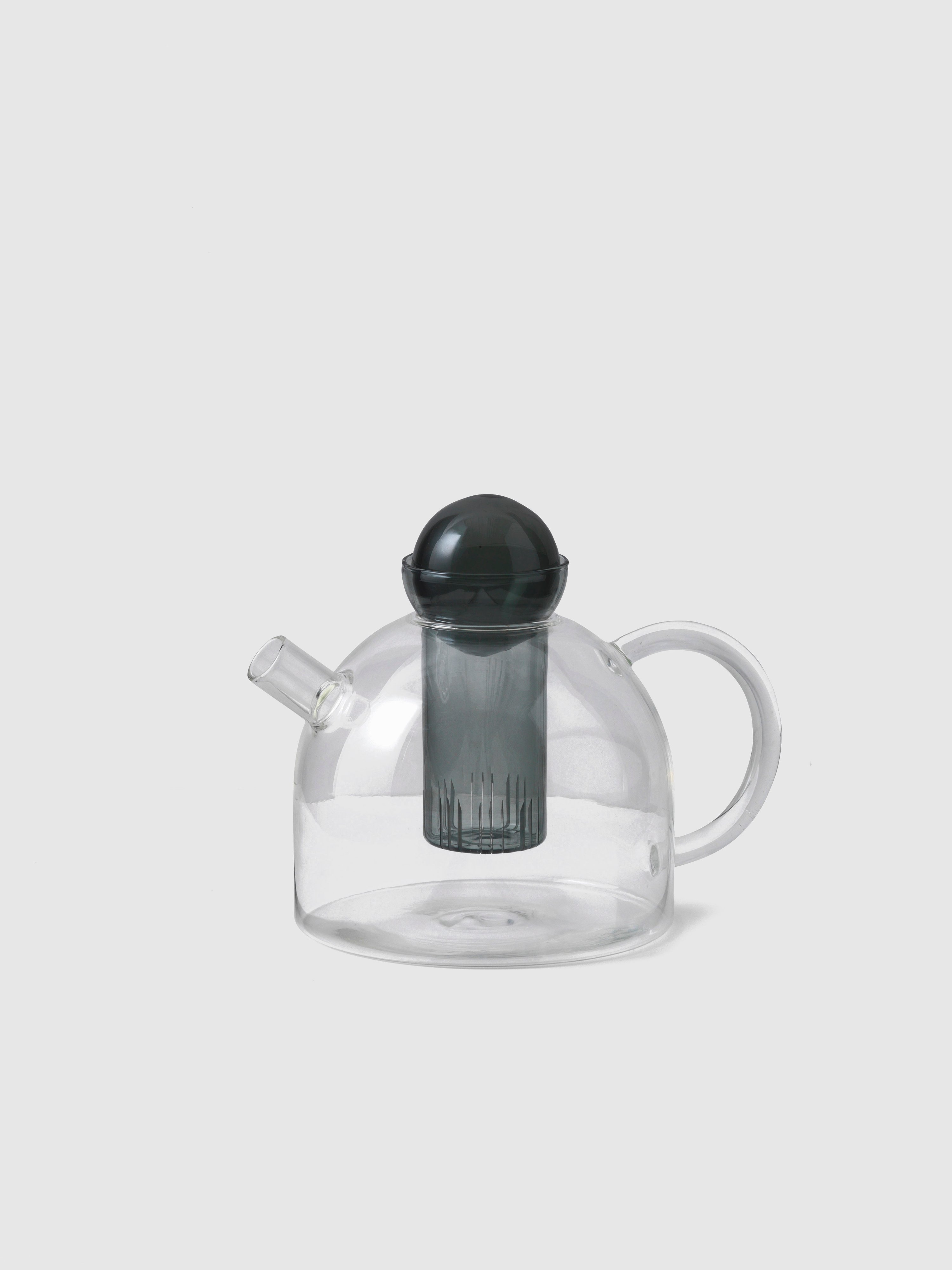 Ferm Living Still Teapot In Clear/grey