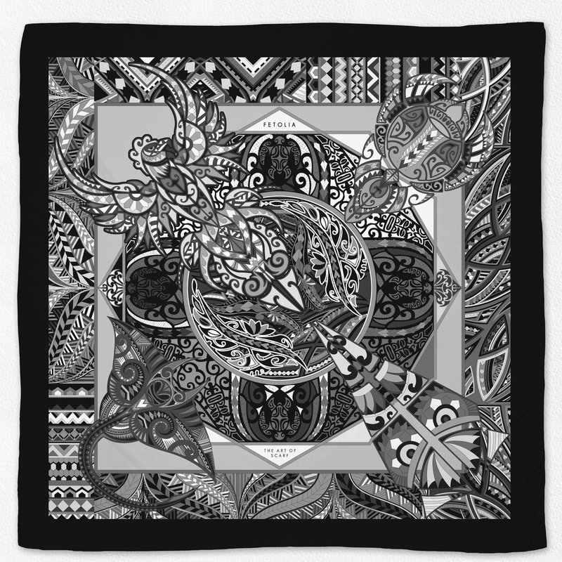 Fetolia Power Of Life Scarf In Black