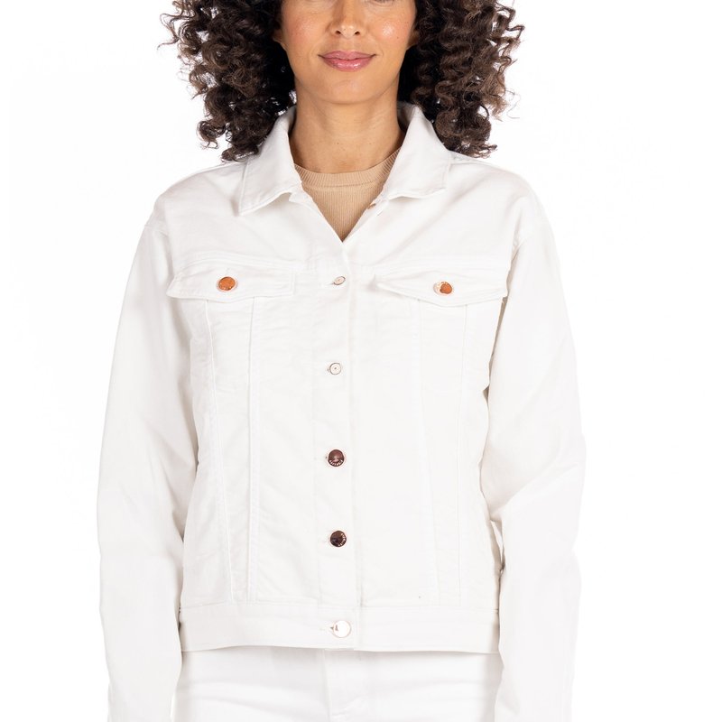 Shop Fidelity Denim Highway Shirt Jacket Magnol In White