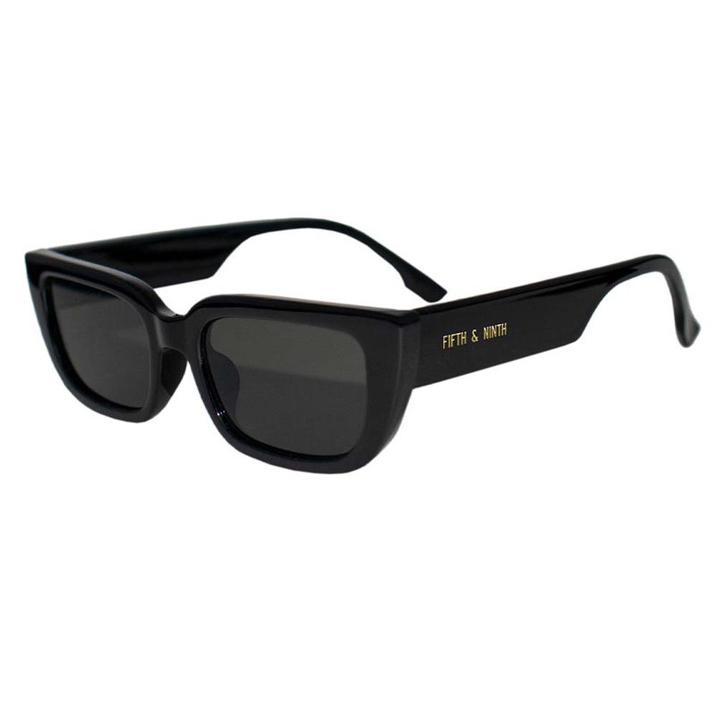 Shop Fifth & Ninth Drew Polarized Sunglasses In Black