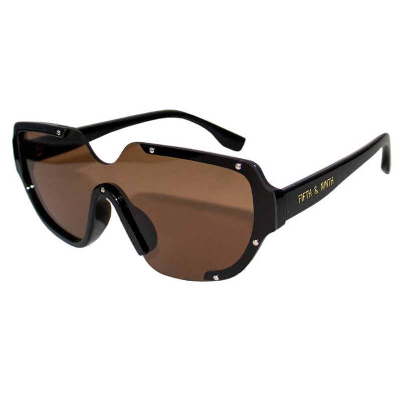 Shop Fifth & Ninth Jolie Polarized Sunglasses In Black