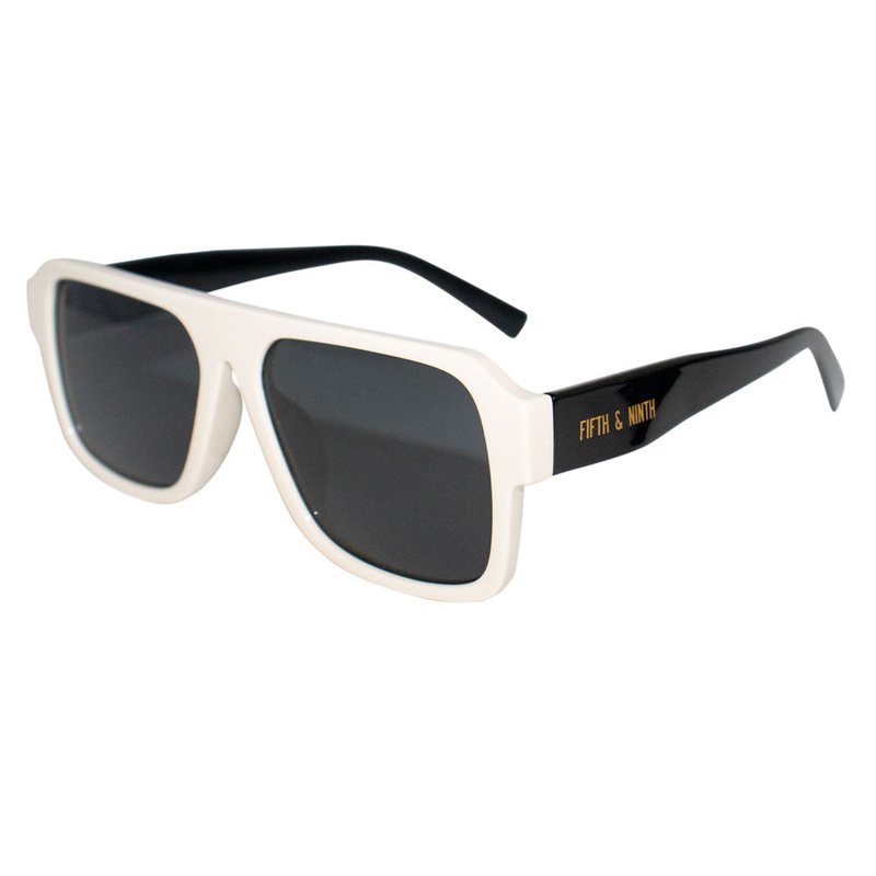 Fifth & Ninth Lennon Sunglasses In White