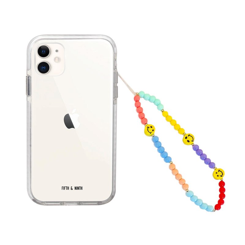 Fifth & Ninth Pastel Smiles Beaded Phone Charm