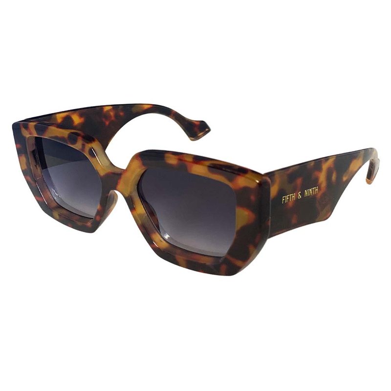 Shop Fifth & Ninth Rue Polarized Sunglasses In Brown