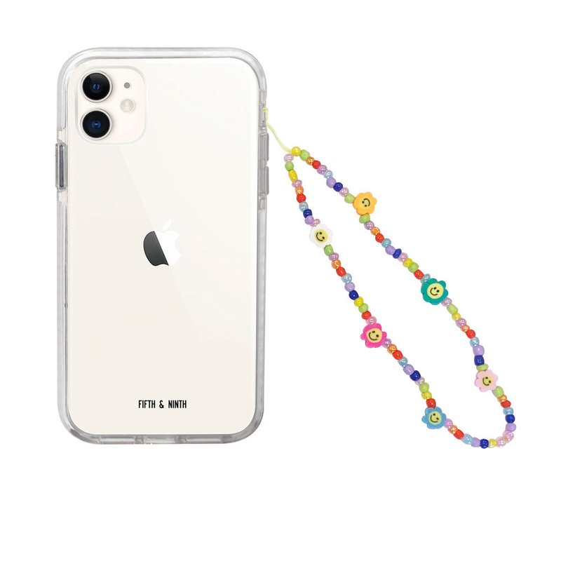 Fifth & Ninth Smiley Flower Beaded Phone Charm